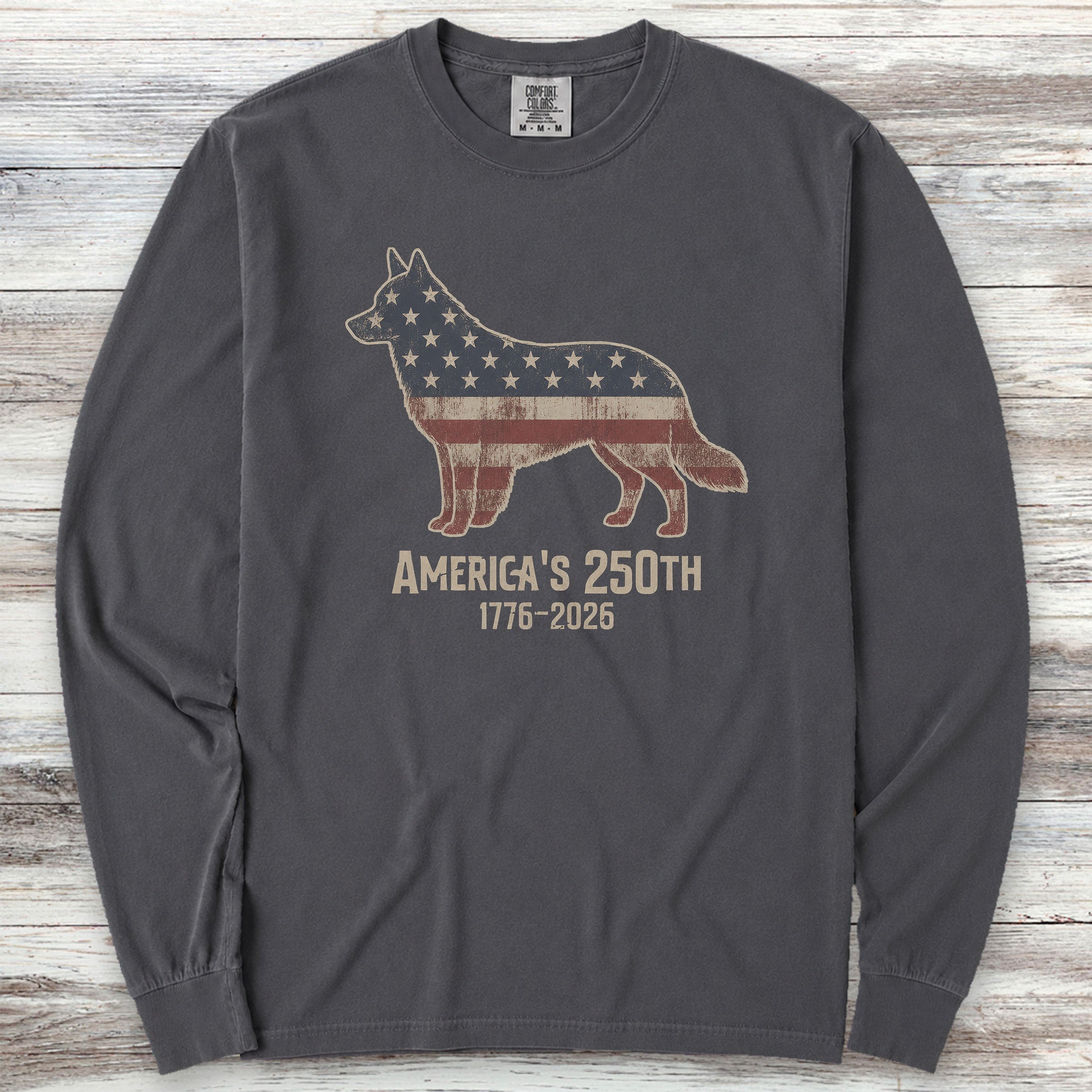 Australian Cattle Dog 250 Long Sleeve Tee - Graphite