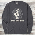 Bernedoodle Bless Your Heart Long Sleeve Tee - Graphite