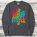 Rescue Tie Dye Long Sleeve Tee - Graphite