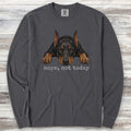 Doberman Nope Long Sleeve Tee - Graphite