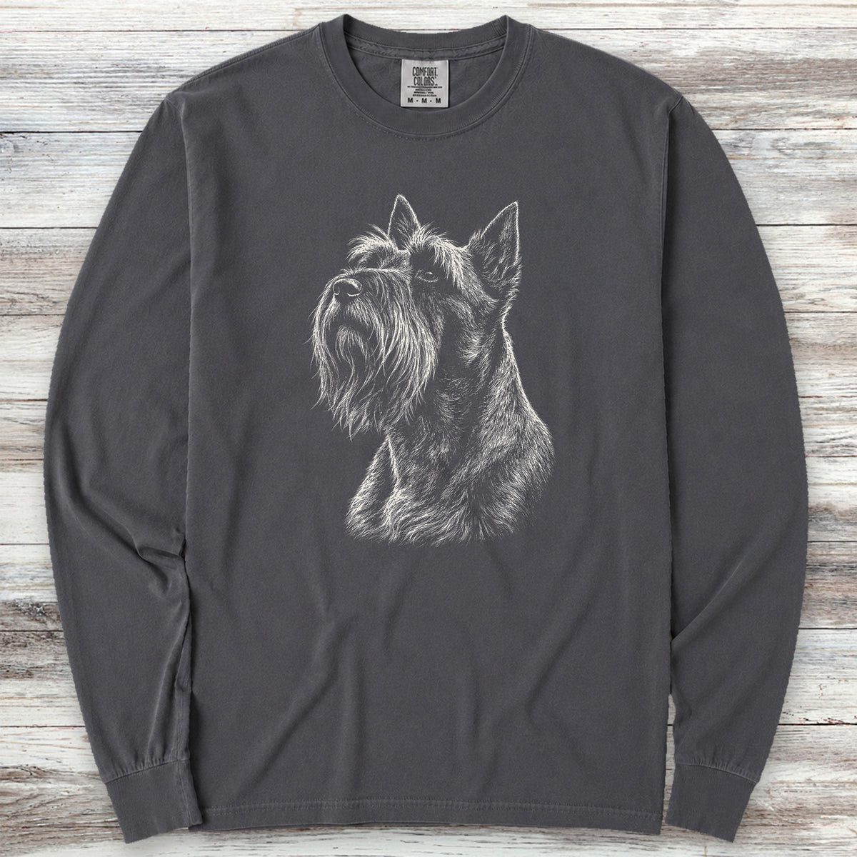 Scottish Terrier Loyalty Long Sleeve Tee - Graphite