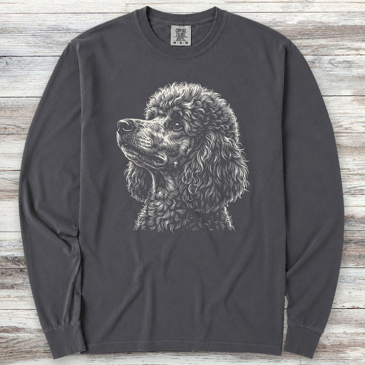 Poodle Loyalty Long Sleeve Tee - Graphite