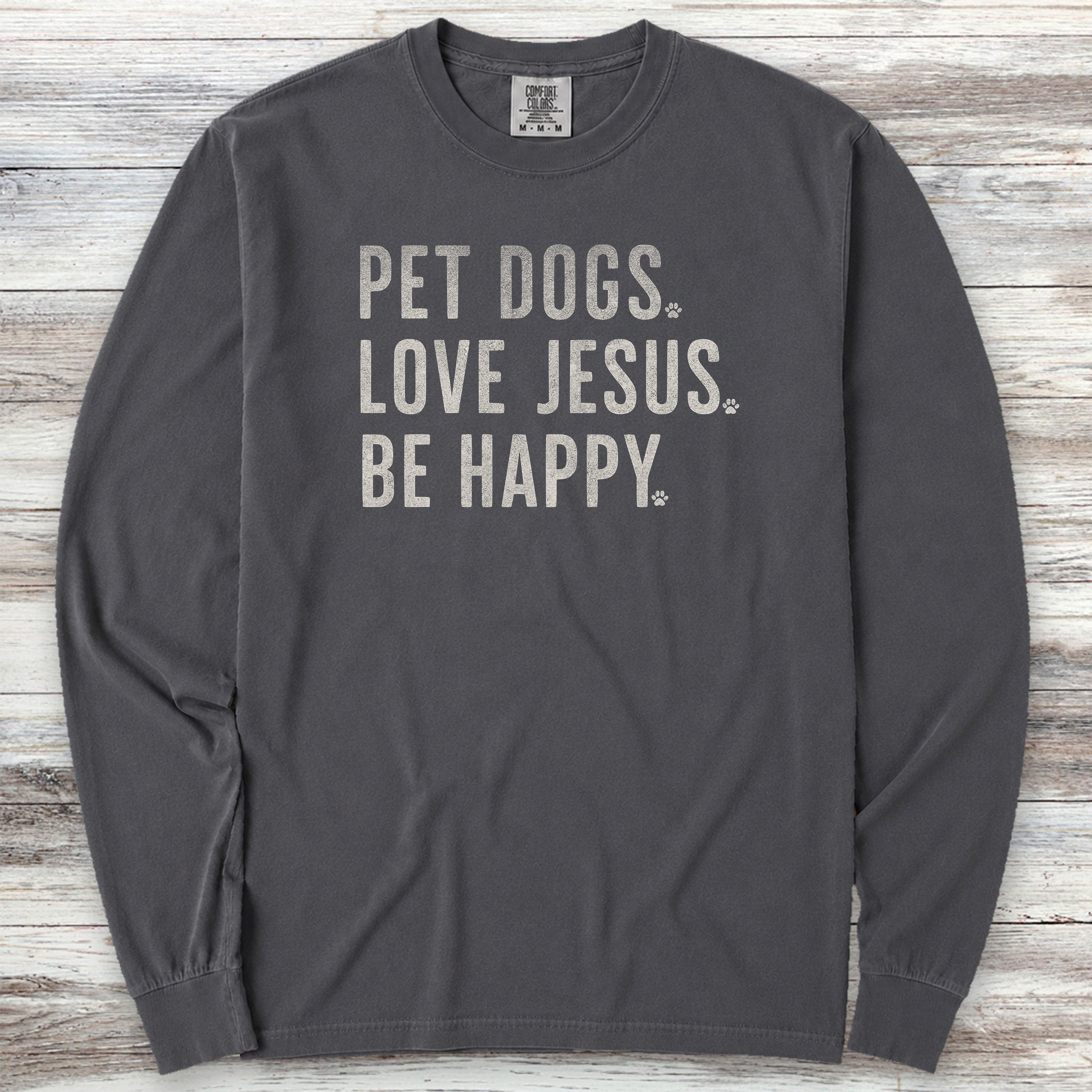 Love Jesus Long Sleeve Tee - Graphite