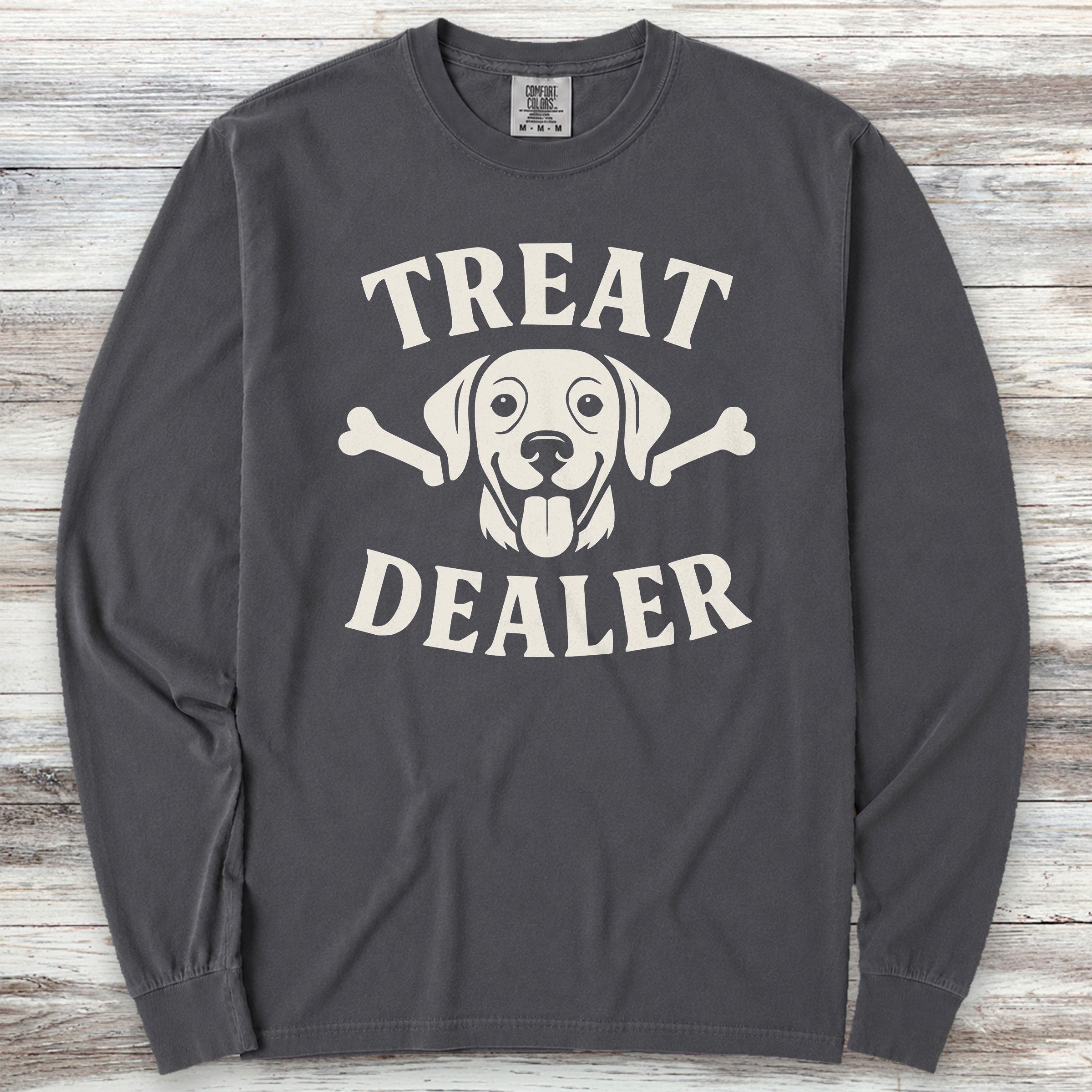 Treat Dealer Bones Long Sleeve Tee - Graphite