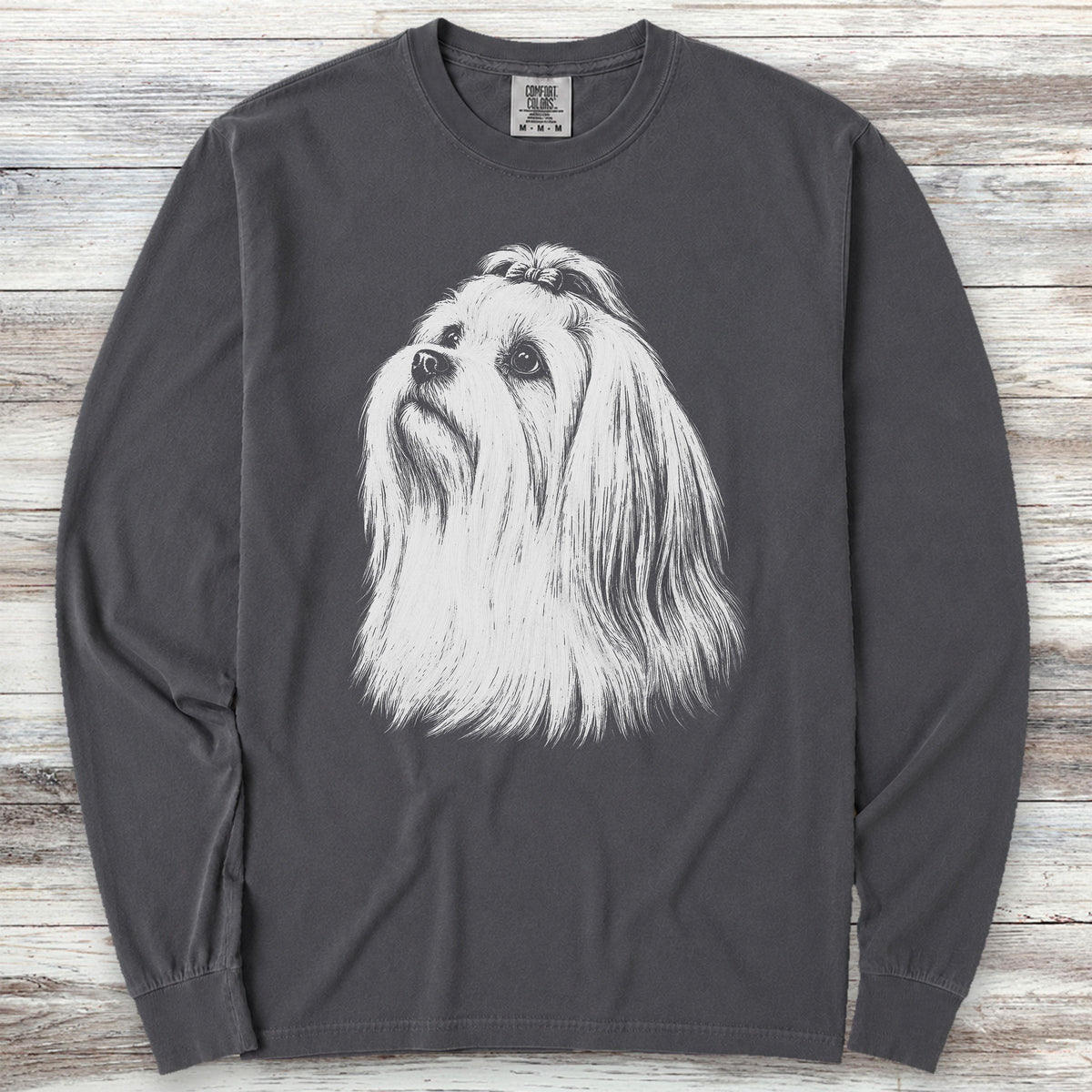 Maltese Loyalty Long Sleeve Tee - Graphite