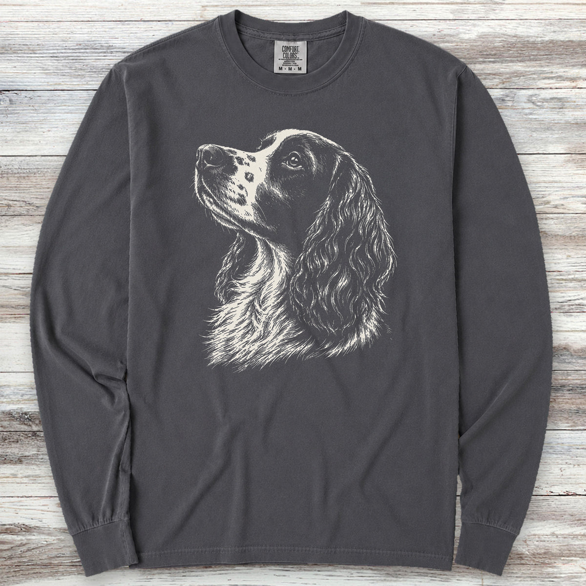 English Springer Spaniel Loyalty Long Sleeve Tee - Graphite