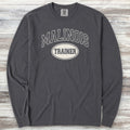 Belgian Malinois University Trainer Long Sleeve Tee - Graphite
