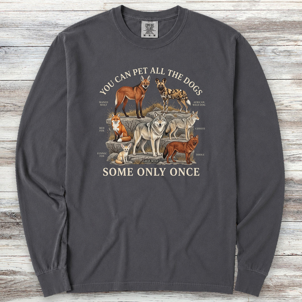 Only Once Long Sleeve Tee - Graphite