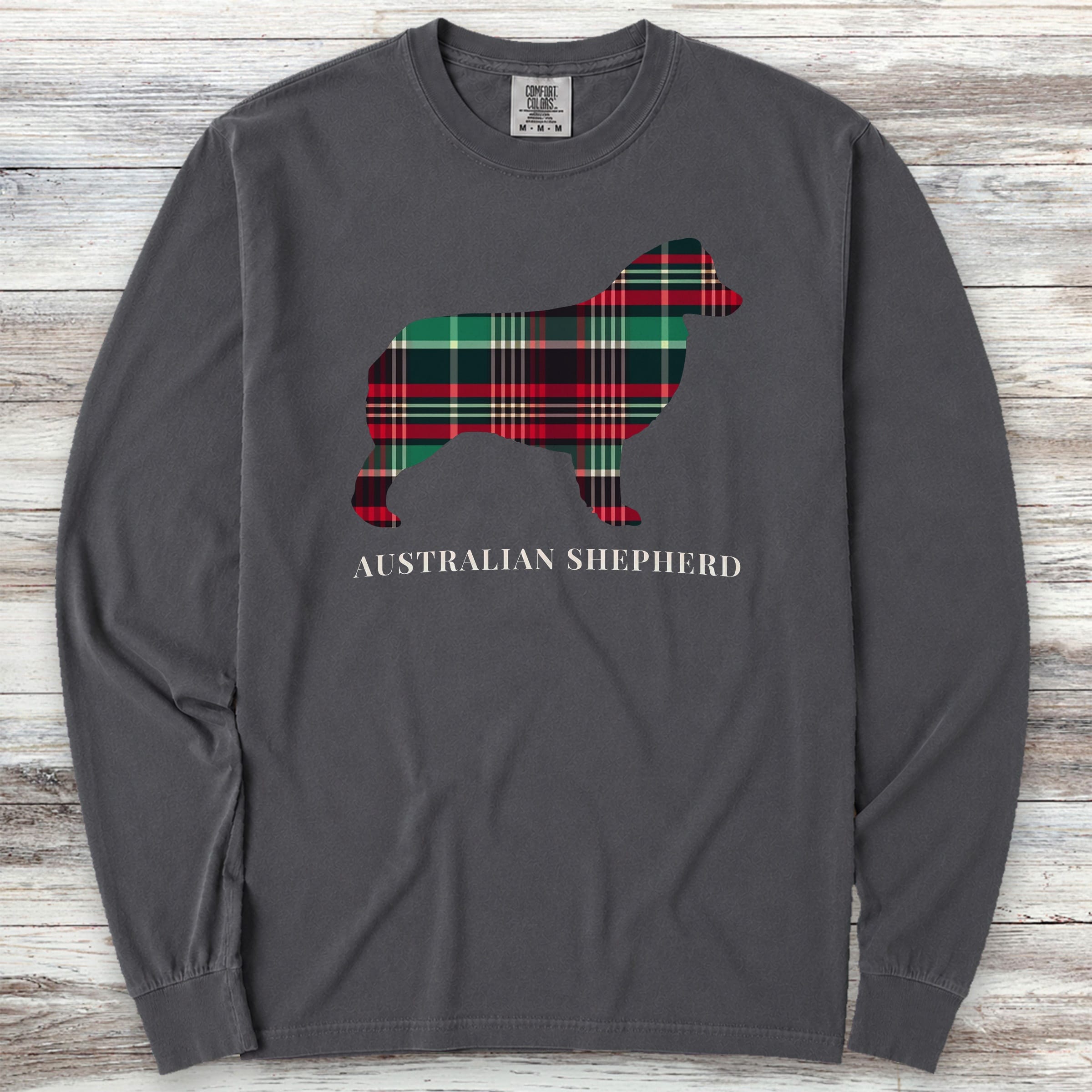 Australian Shepherd Winter 2025 Long Sleeve Tee - Graphite
