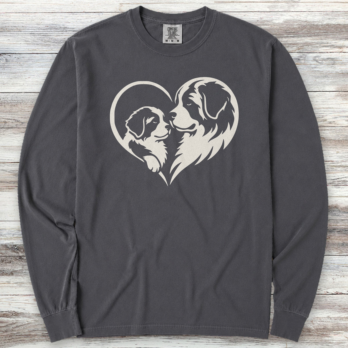 Saint Bernard Heart Bond Long Sleeve Tee - Graphite