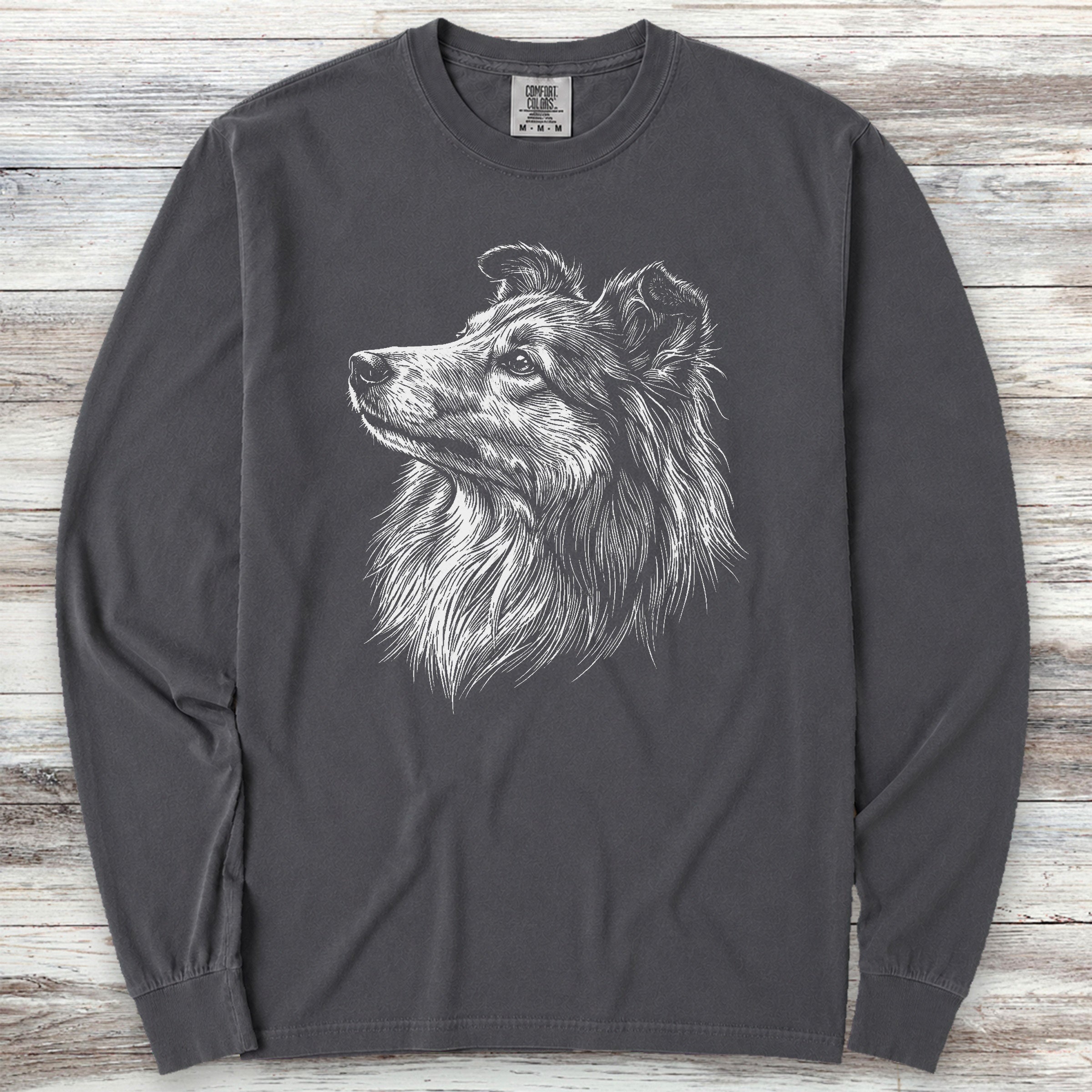 Shetland Sheepdog Loyalty Long Sleeve Tee - Graphite