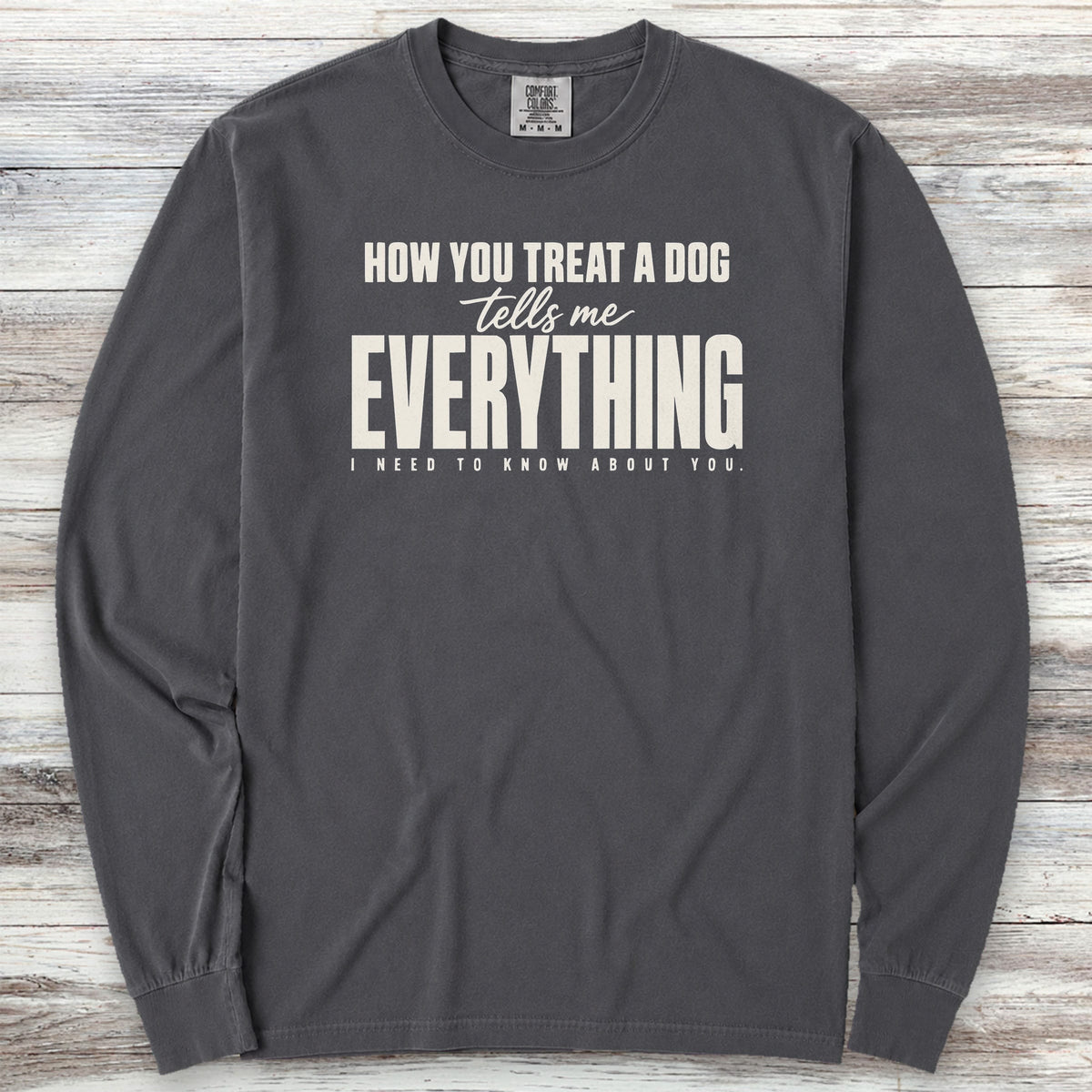 Everything Long Sleeve Tee - Graphite