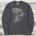 Weimaraner Loyalty Long Sleeve Tee - Graphite