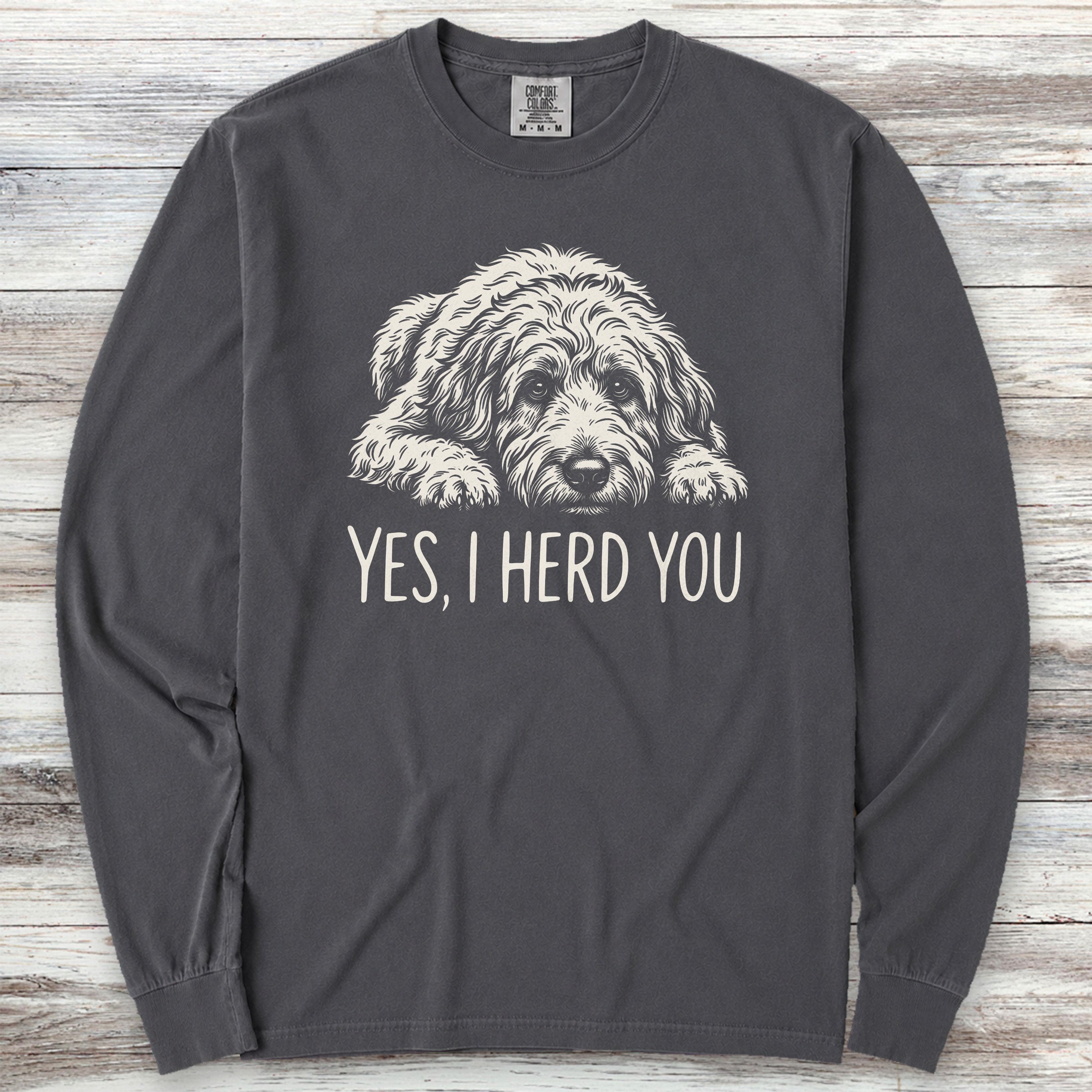 Doodle Herd You Long Sleeve Tee - Graphite