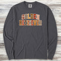 Golden Retriever Fall Faux Patchwork Long Sleeve Tee - Graphite