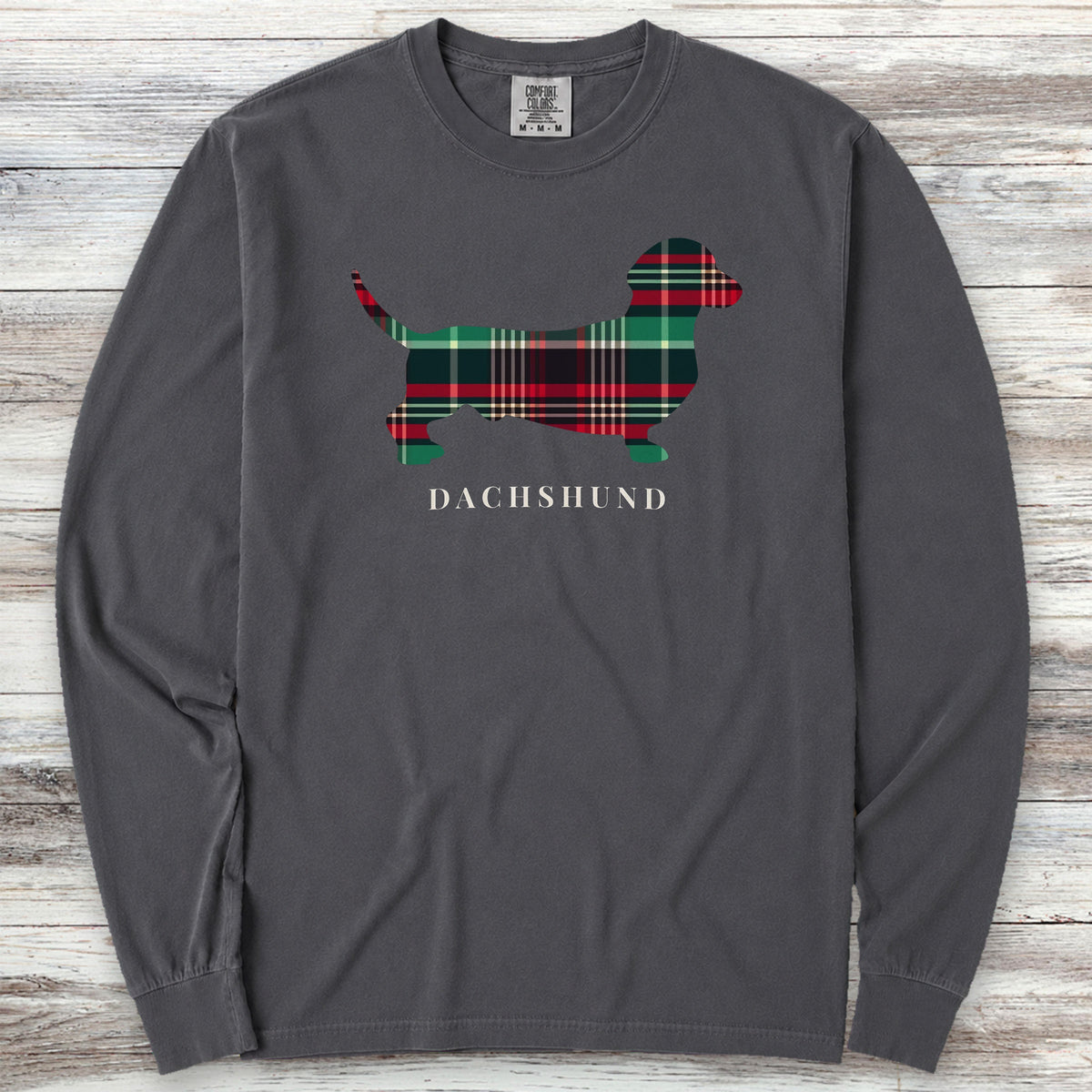 Dachshund Winter 2025 Long Sleeve Tee - Graphite