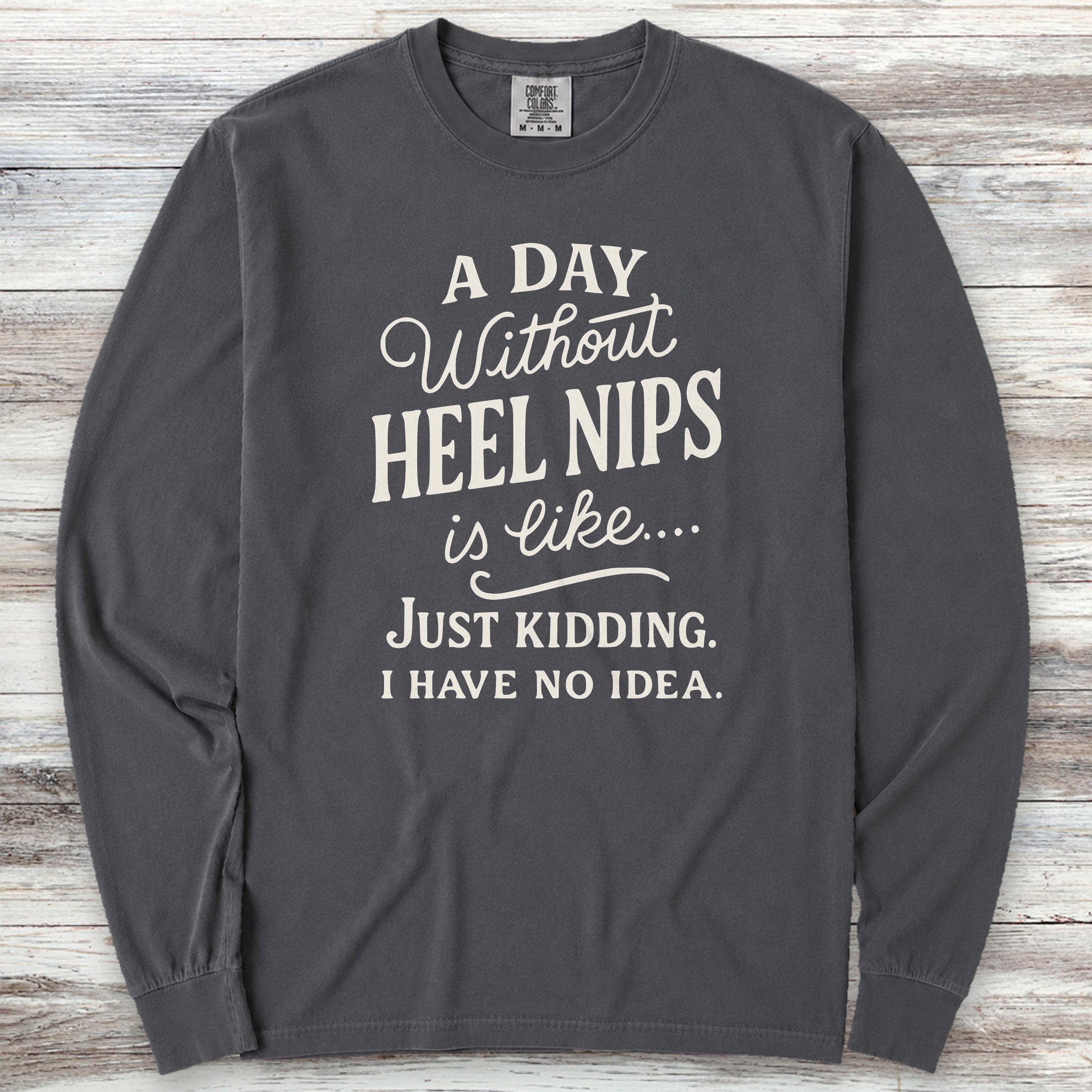 Australian Cattle Dog Days Long Sleeve Tee - Graphite