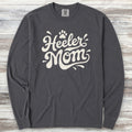 Australian Cattle Dog Groovy Mom Long Sleeve Tee - Graphite