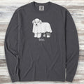 Old English Sheepdog Boo Long Sleeve Tee - Graphite