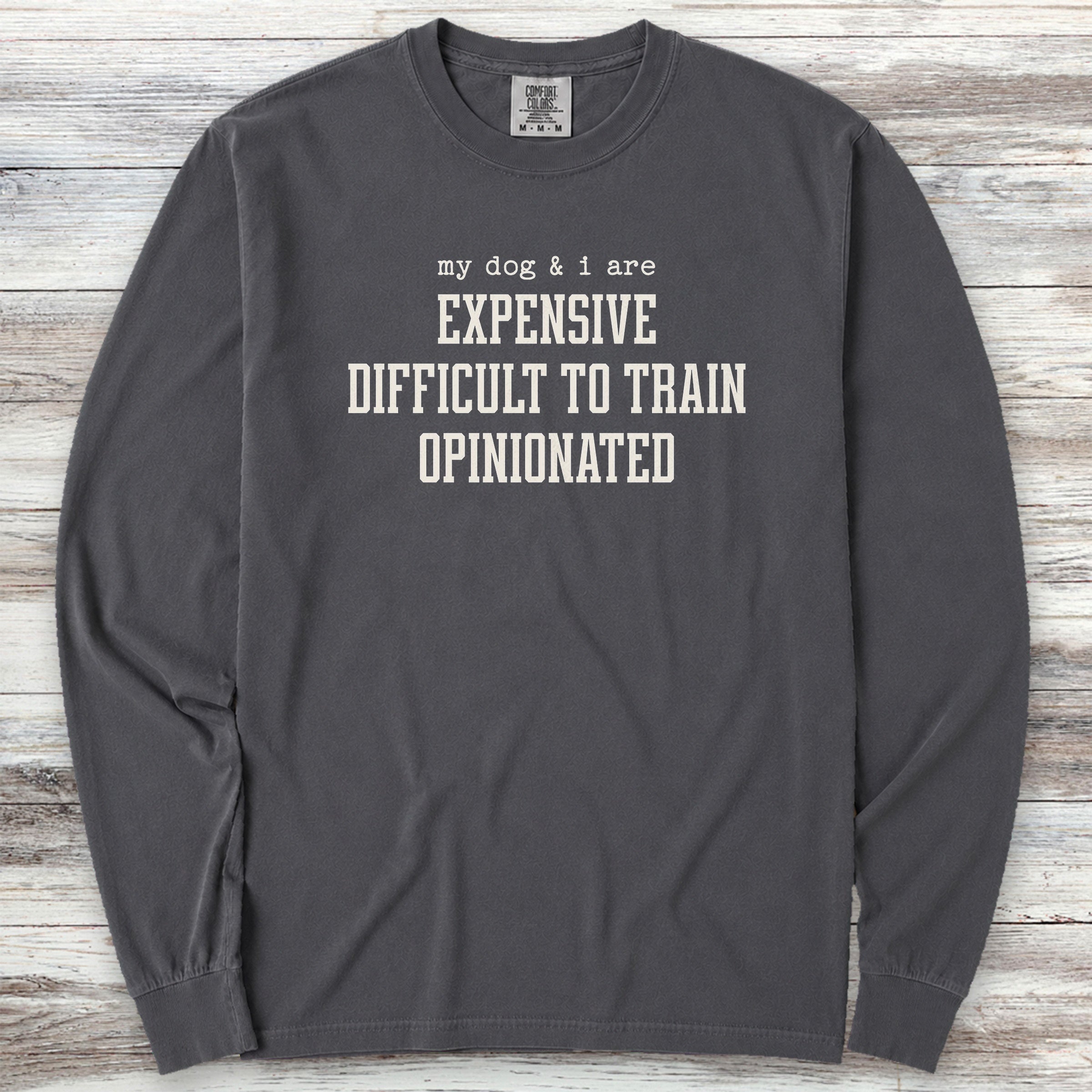 My Dog & I Long Sleeve Tee - Graphite