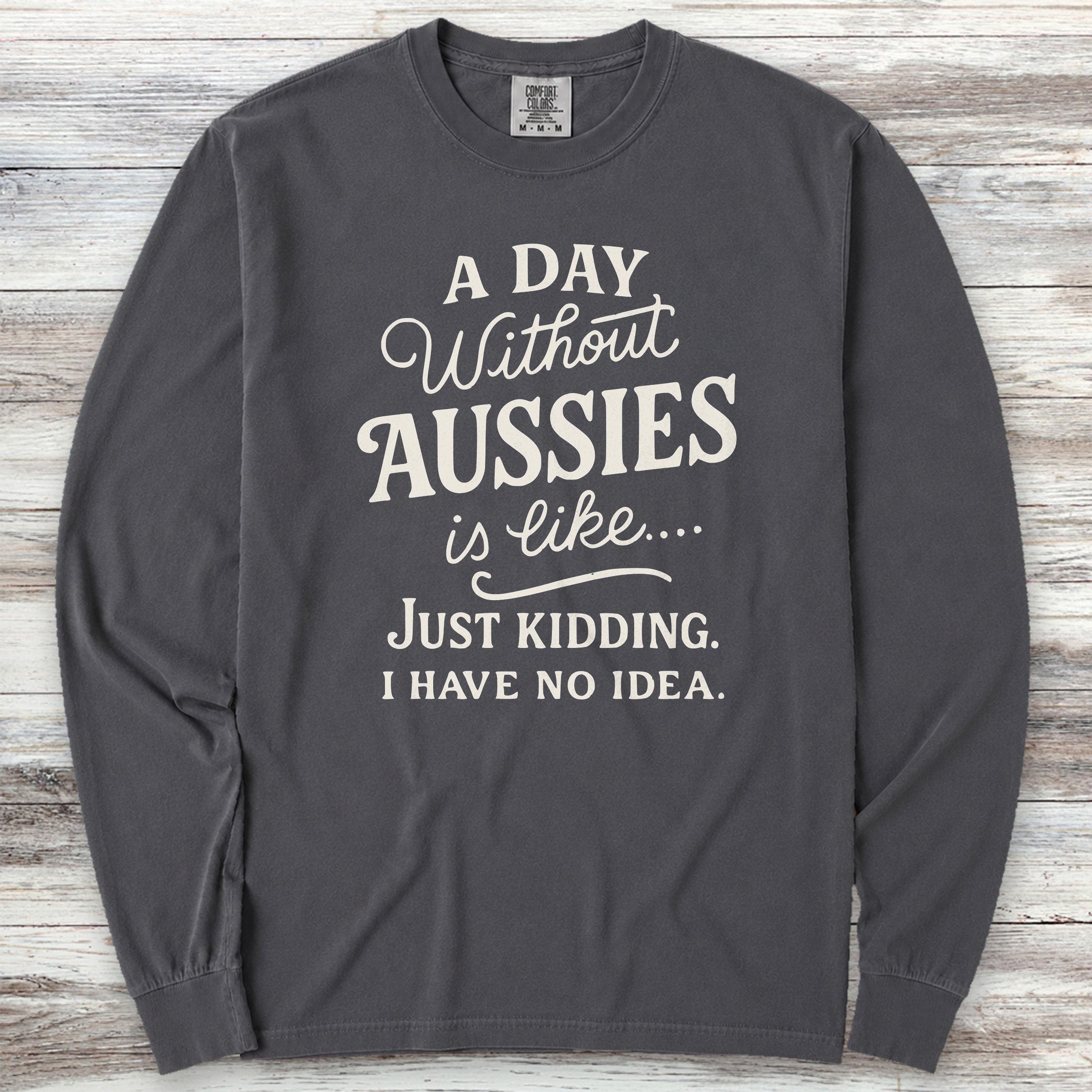 Aussie Days Long Sleeve Tee - Graphite