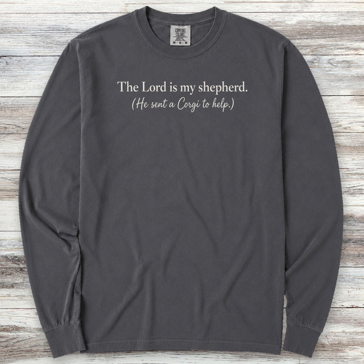 Corgi Sent Long Sleeve Tee - Graphite