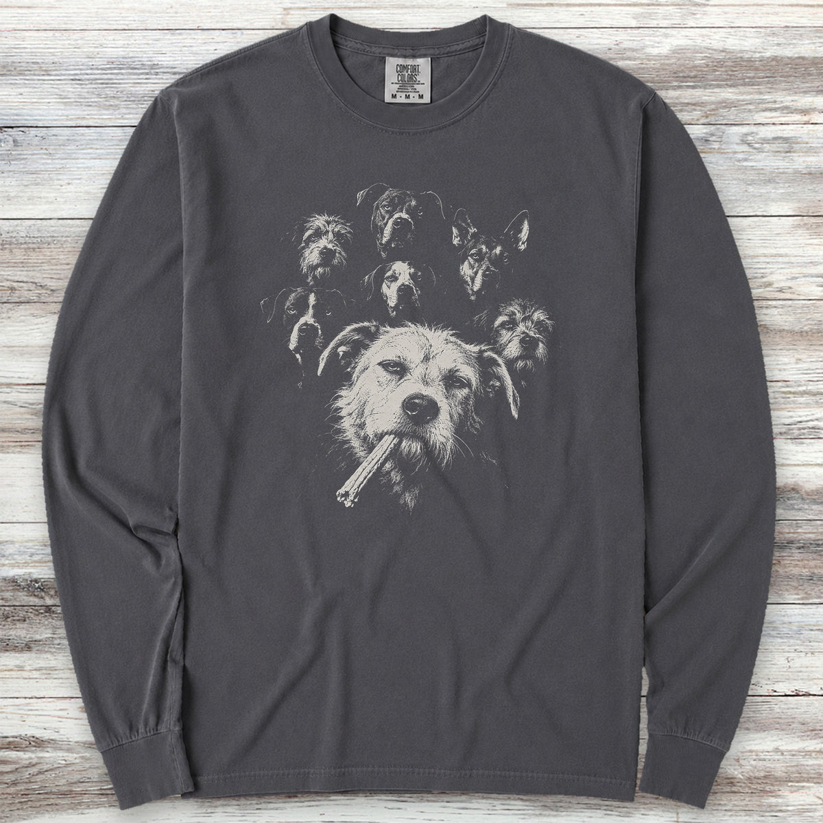 Mutt & The Gang Long Sleeve Tee - Graphite