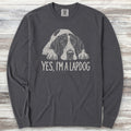 German Shorthaired Pointer Lapdog Long Sleeve Tee - Graphite