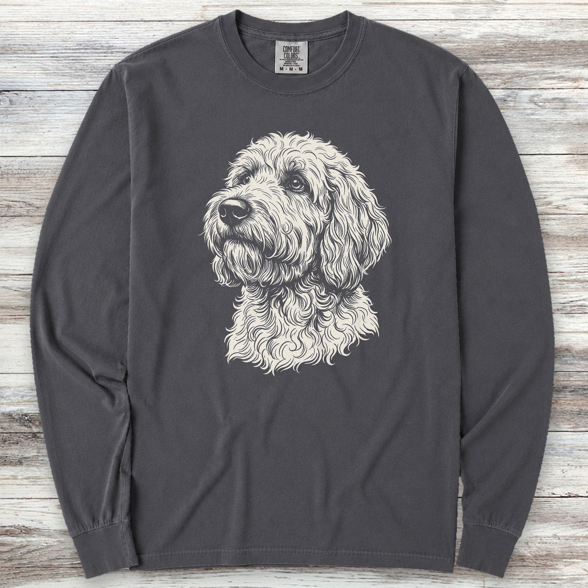 Goldendoodle Loyalty Long Sleeve Tee - Graphite