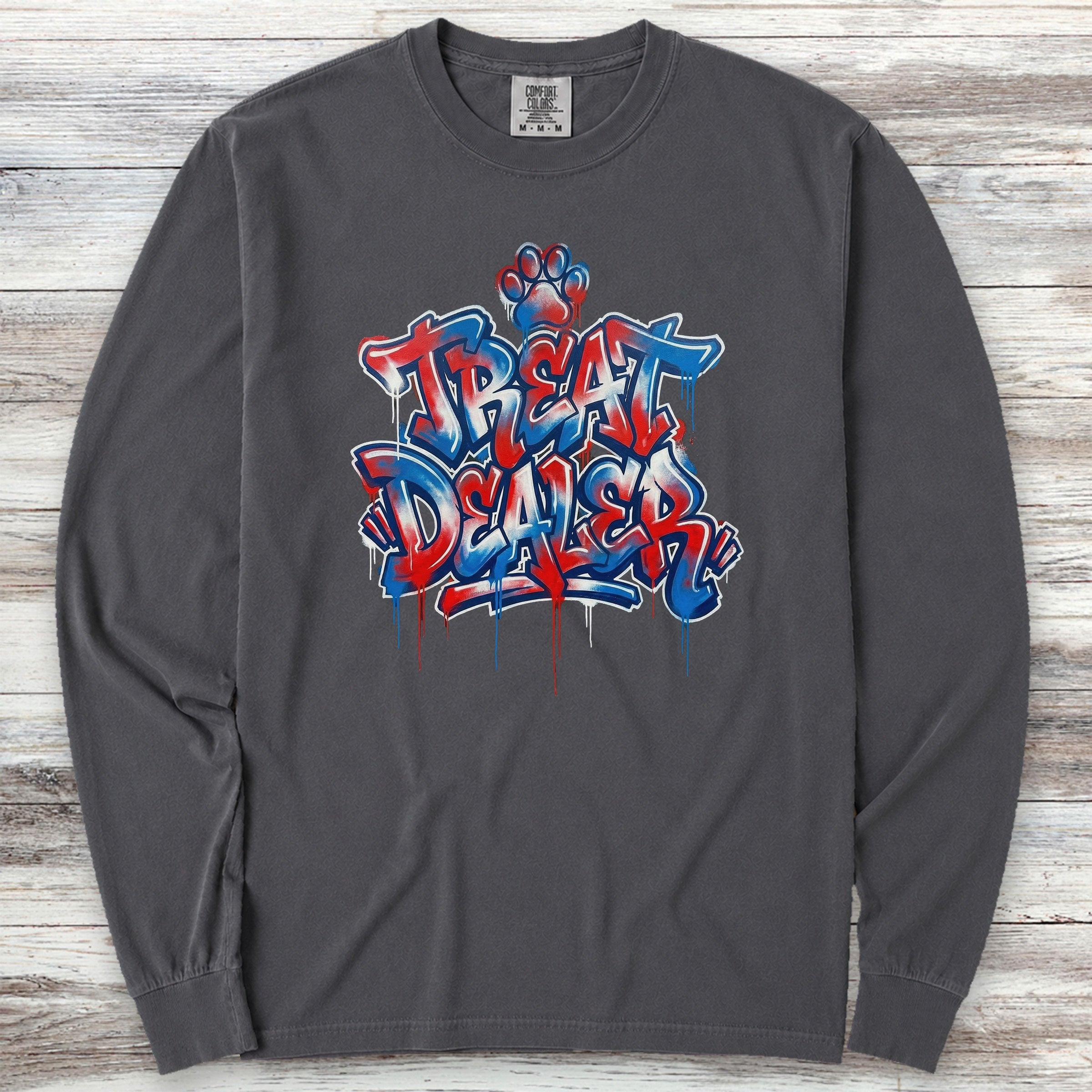 Treat Dealer American Grafitti Long Sleeve Tee - Graphite