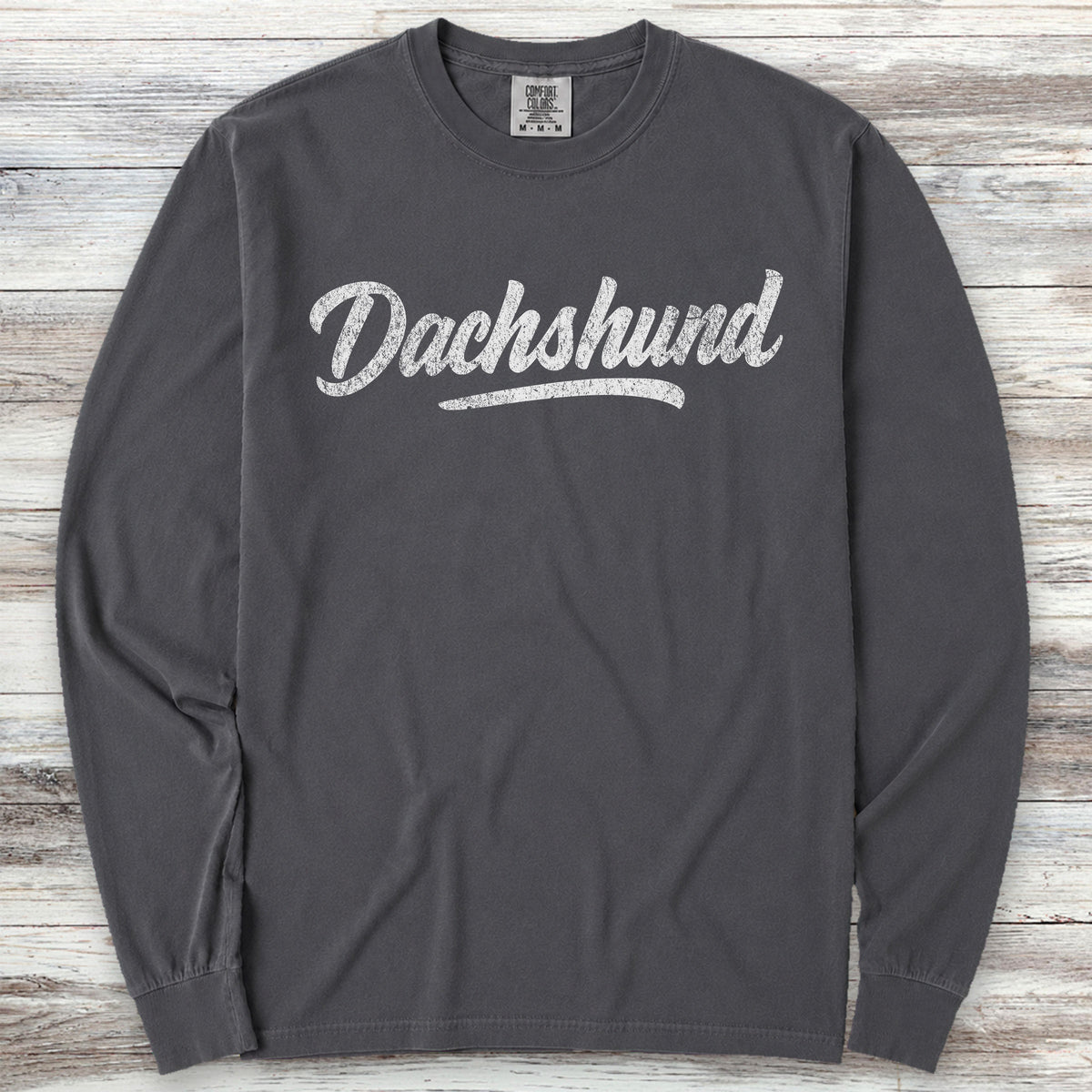 Dachshund Team Long Sleeve Tee - Graphite