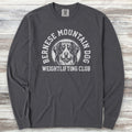 Bernese Mountain Dog Weightlifting Long Sleeve Tee - Graphite