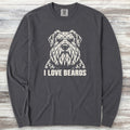Bouvier I Love Beards Long Sleeve Tee - Graphite