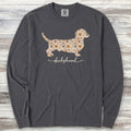 Dachshund Fall Long Sleeve Tee - Graphite
