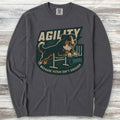 Bernese Mountain Dog Agility Long Sleeve Tee - Graphite
