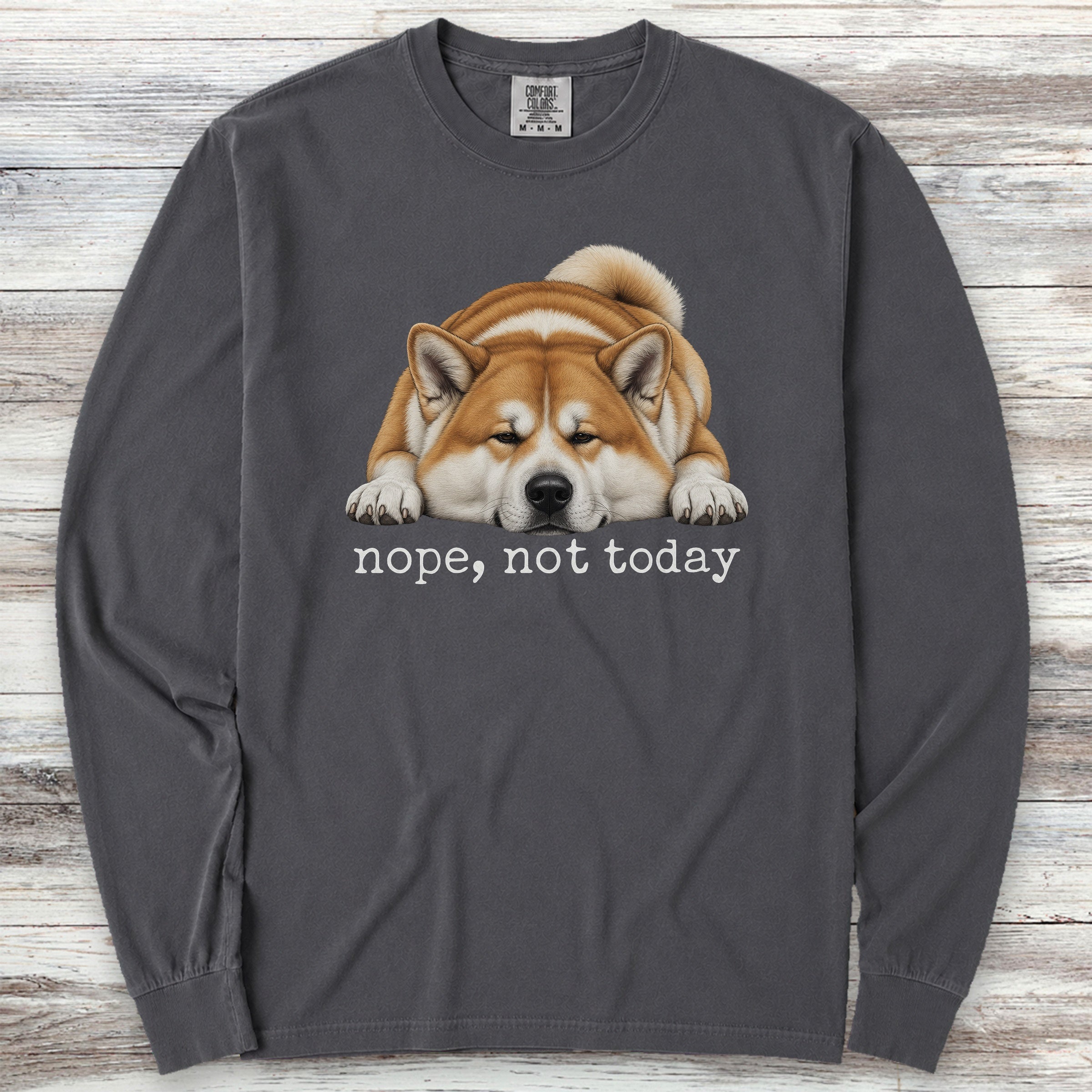 Akita Nope Long Sleeve Tee - Graphite