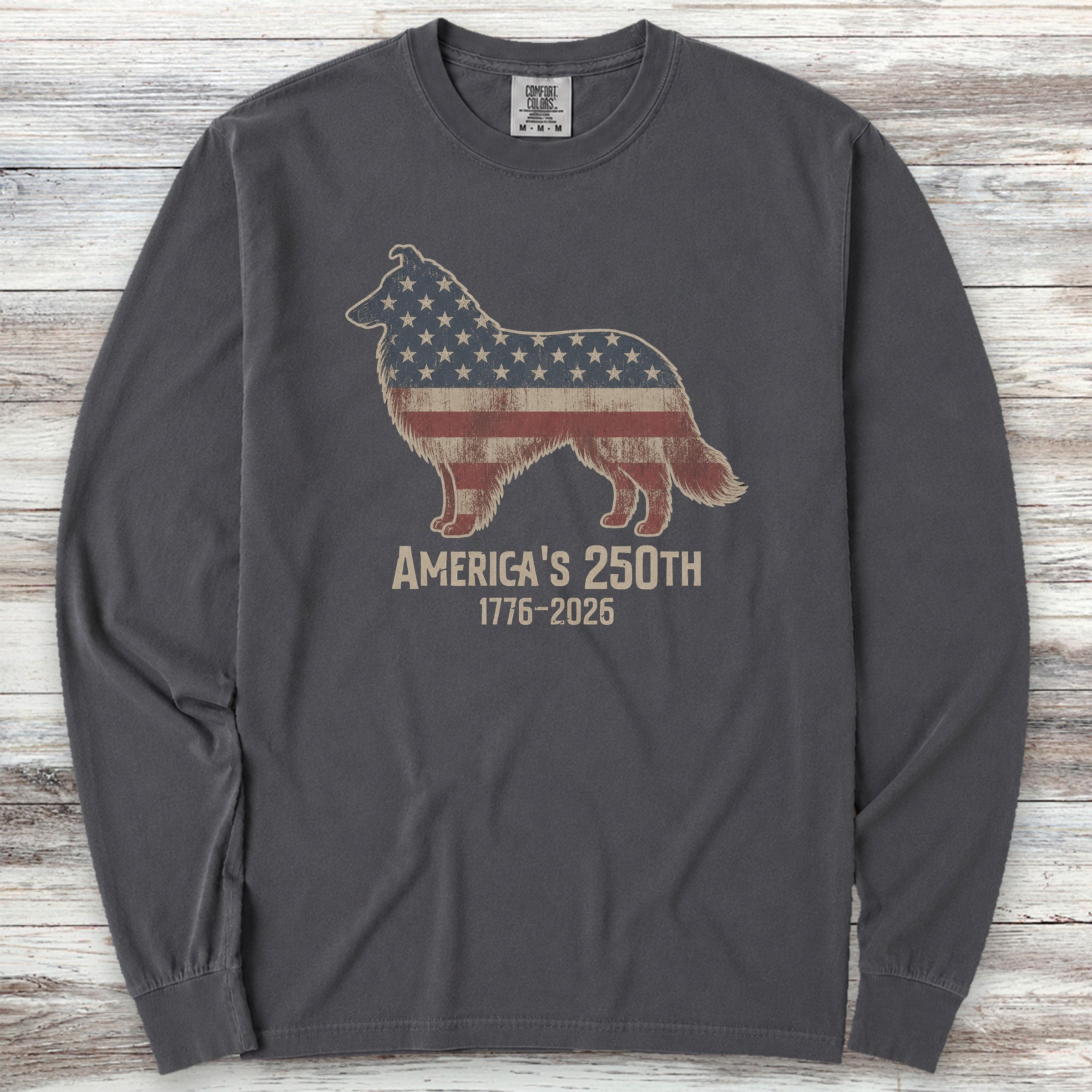 Rough Collie 250 Long Sleeve Tee - Graphite