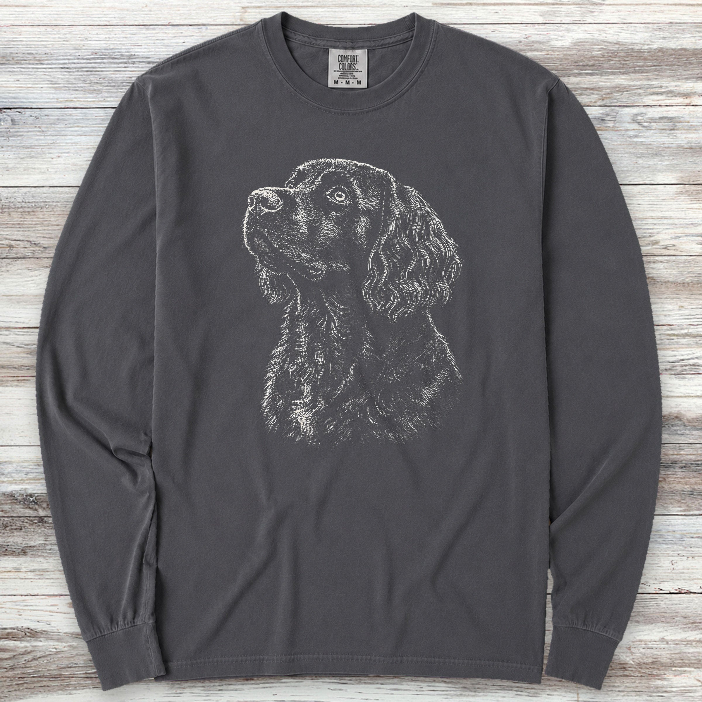 Boykin Spaniel Loyalty Long Sleeve Tee - Graphite