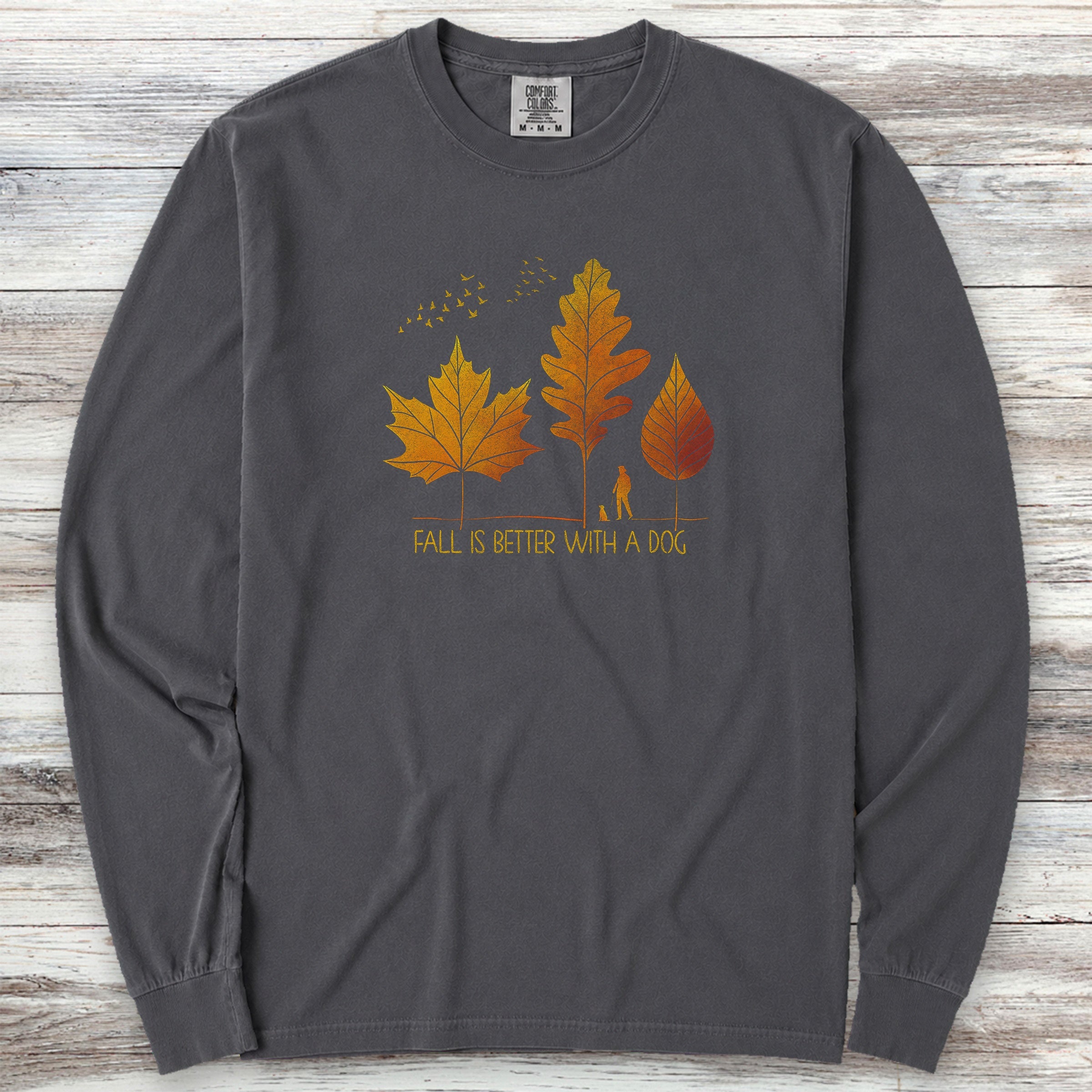 Fall Is Better Long Sleeve Tee - Graphite