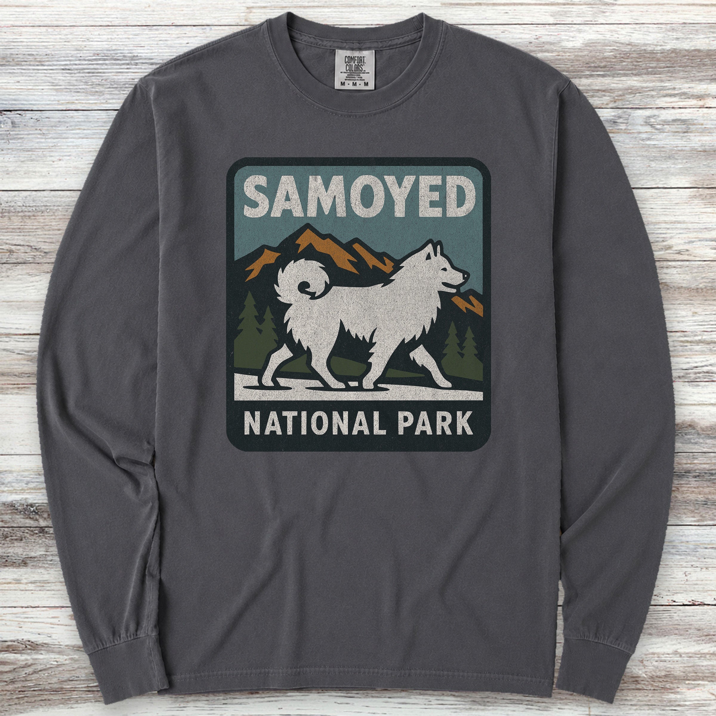 Samoyed National Park Long Sleeve Tee - Graphite