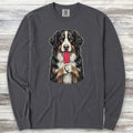 Bernese Mountain Dog Pupsicle Long Sleeve Tee - Graphite
