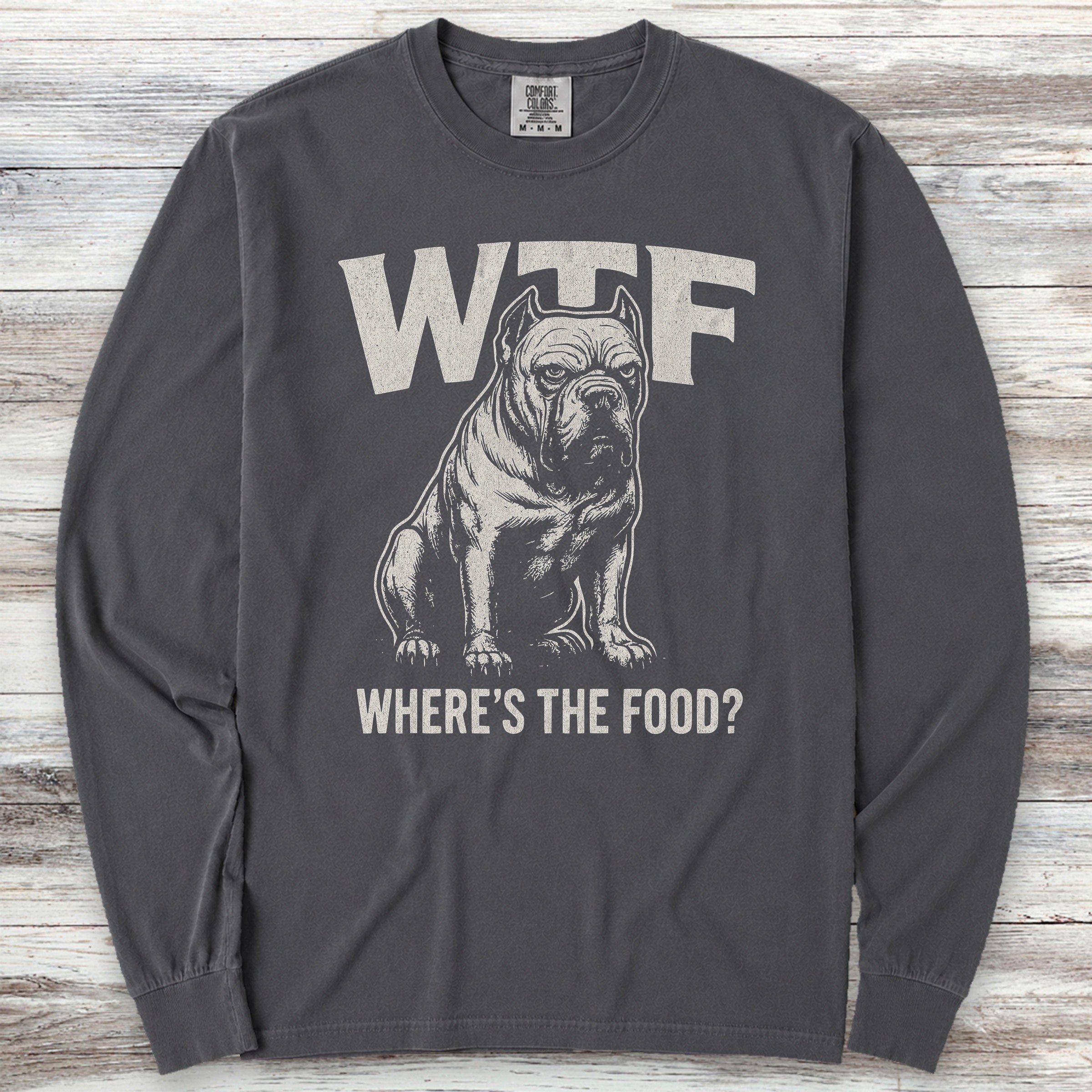 Cane Corso WTF Long Sleeve Tee - Graphite