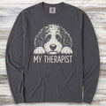 Sheepadoodle Therapist Long Sleeve Tee - Graphite