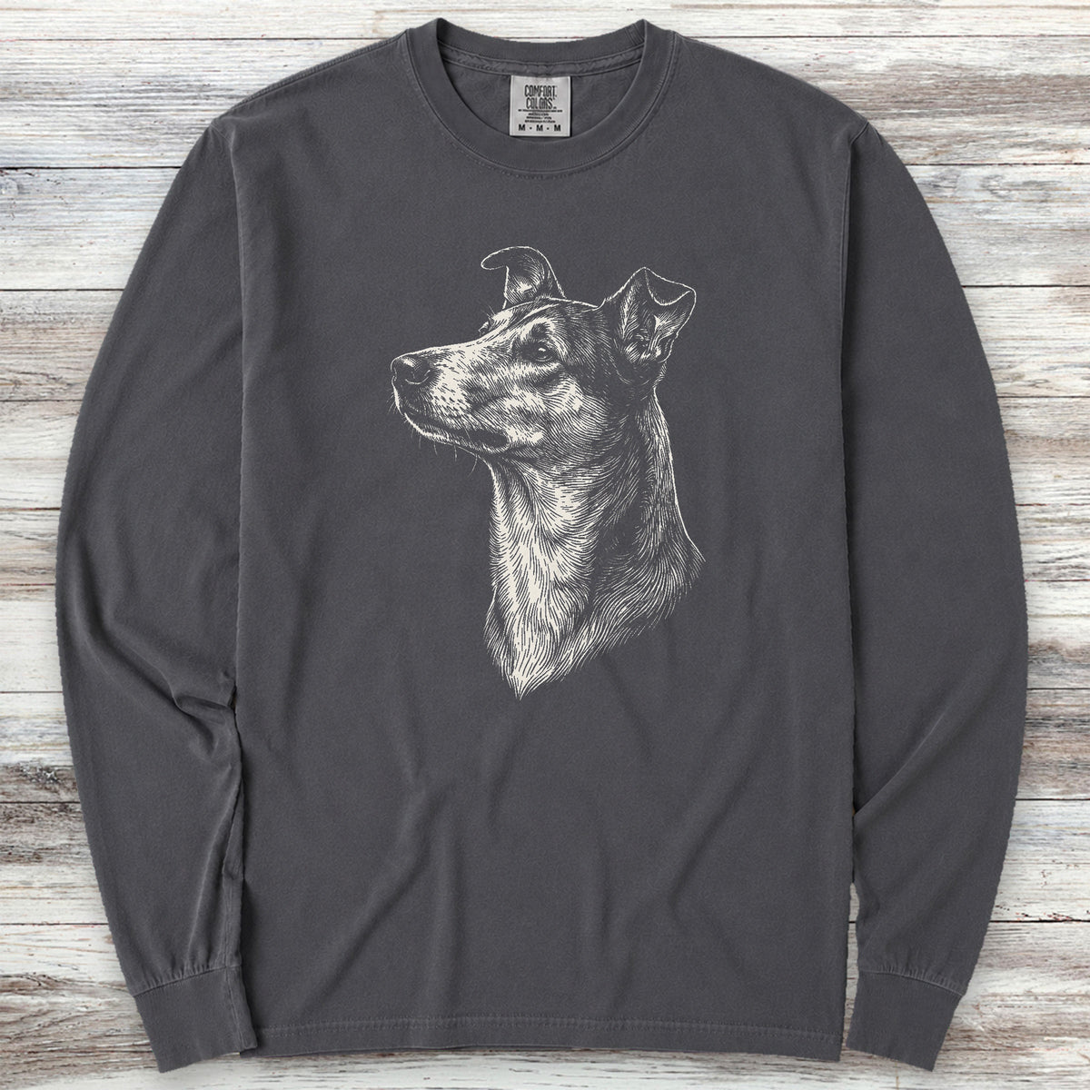 Smooth Collie Loyalty Long Sleeve Tee - Graphite