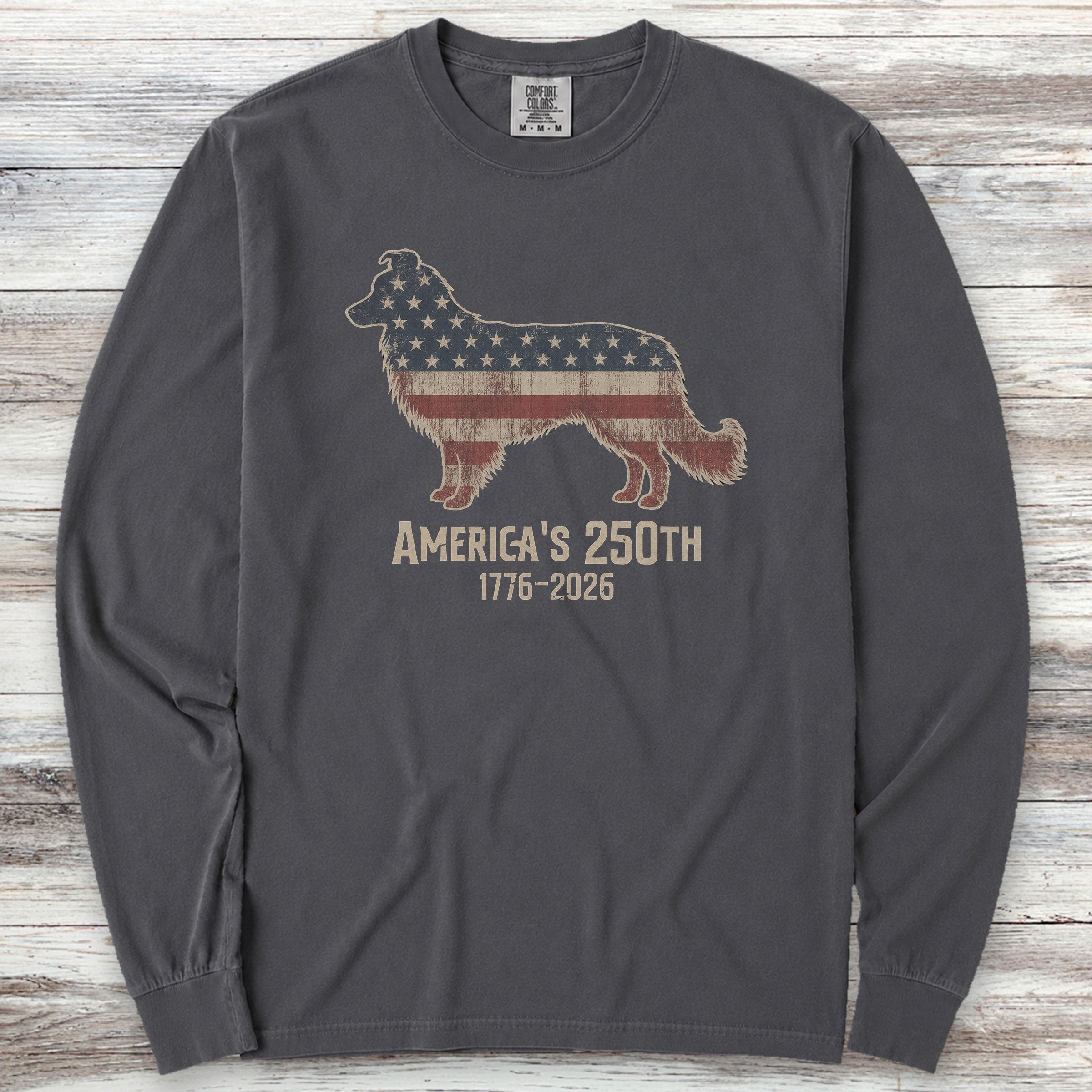 Border Collie 250 Long Sleeve Tee - Graphite