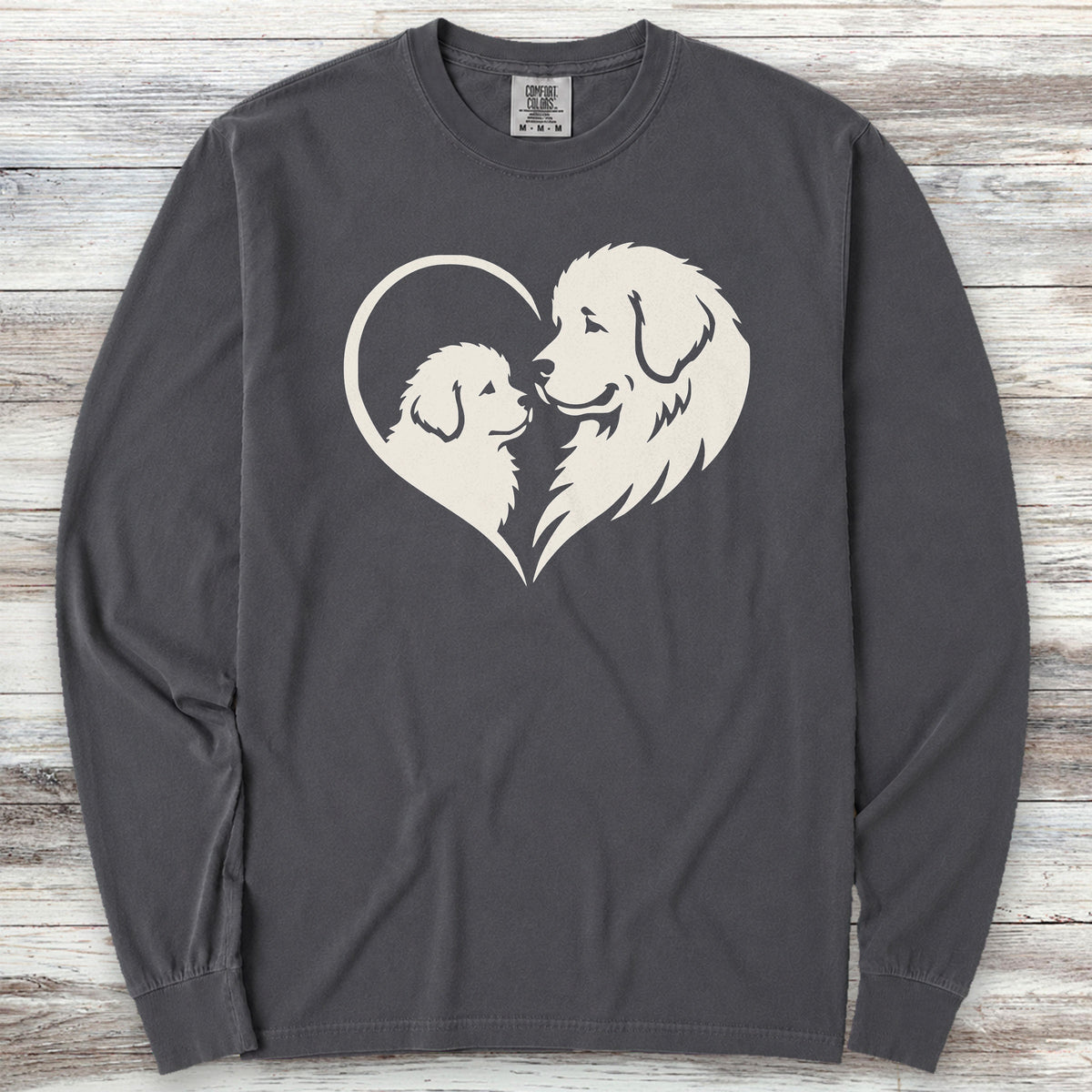 Newfoundland Heart Bond Long Sleeve Tee - Graphite