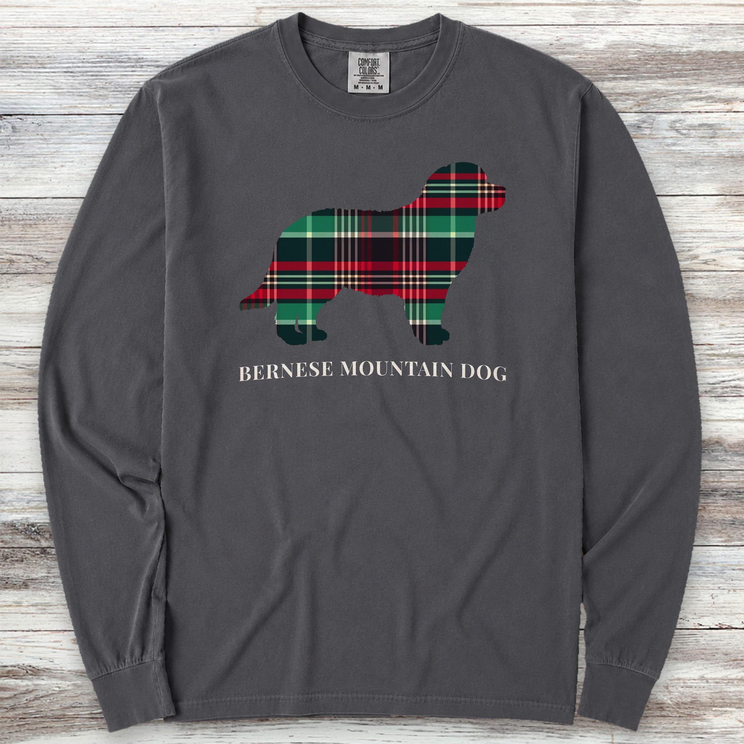 Bernese Mountain Dog Winter 2025 Long Sleeve Tee - Graphite