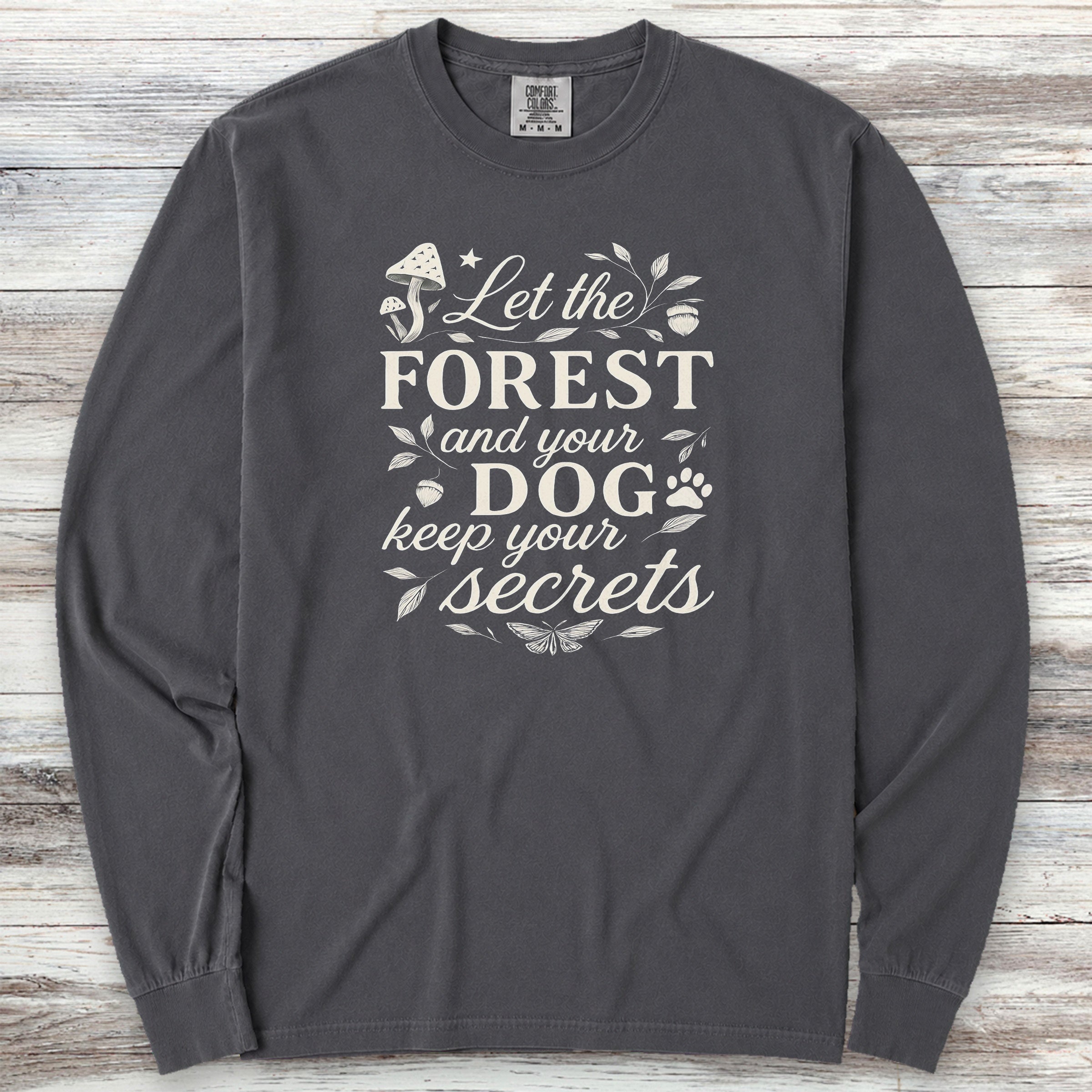 Secrets Long Sleeve Tee - Graphite