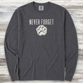 Never Forget Pawprint Long Sleeve Tee - Graphite