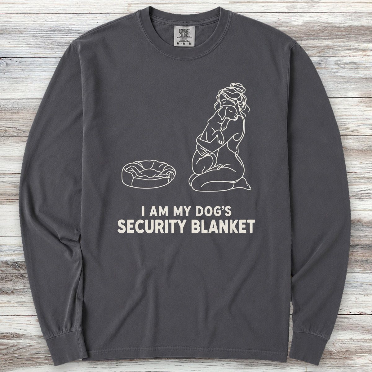 Security Blanket Long Sleeve Tee - Graphite